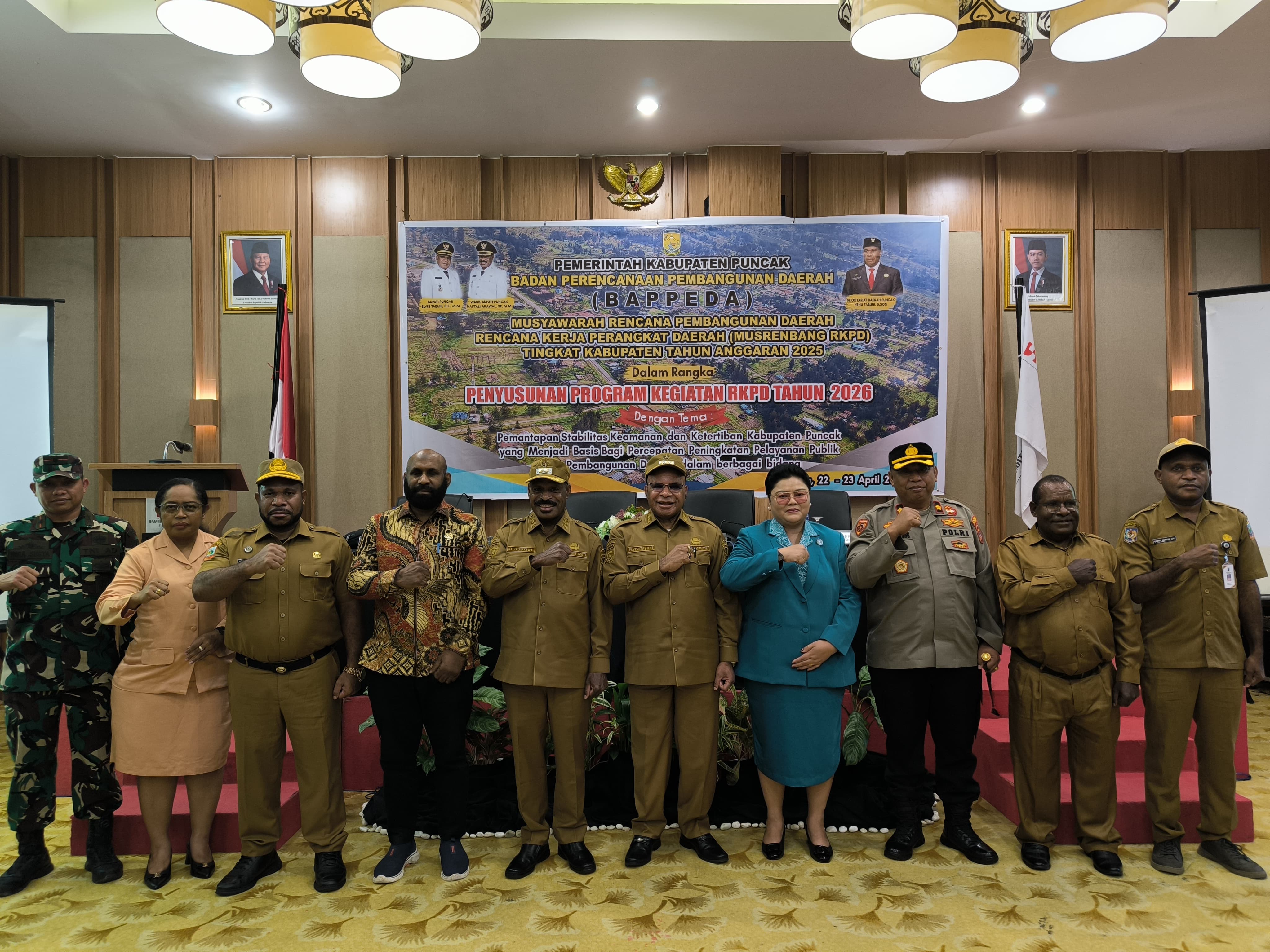 Bupati Puncak Paparkan Gebrakan Prioritas, Saat Membuka Musrembang 2025